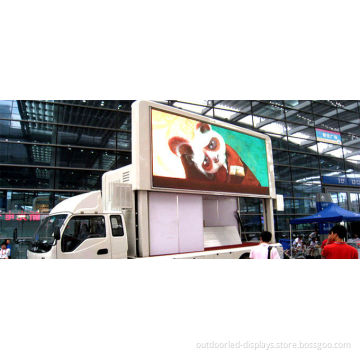 P7 Outdoor Mobile Truck Mounted Led Screen Signboard , Rgb Video Display